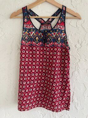 Lucky Brand mixed print boho tank - size Small - see photos